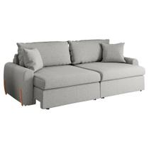 Sofá Cama Retrátil 4 Lugares 2,36m com Almofadas Linho Baltik Sofá Cama Retrátil 4 Lugares 2,36m com Almofadas Linho Baltik
