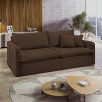 Sofá Cama Retrátil e Reclinável 2 Lugares Pés Madeira Maciça 220cm Michigan Yescasa Sofá Cama Retrátil e Reclinável 2 Lugares Pés Madeira Maciça 220cm Michigan Yescasa