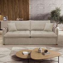 Sofá Cama Retrátil e Reclinável 2 Lugares Pés Madeira Maciça 220cm Michigan Yescasa Sofá Cama Retrátil e Reclinável 2 Lugares Pés Madeira Maciça 220cm Michigan Yescasa