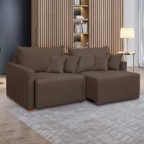 Sofá Cama Retrátil e Reclinável 220cm Júlia Veludo