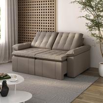 Sofá Cama Retrátil e Reclinável 3 Lugares 200cm Veludo com Molas Palmeira CabeCasa MadeiraOriginals