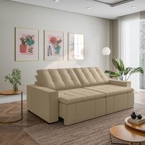 Sofá Cama Retrátil e Reclinável 4 Lugares 280cm em Veludo Palmeira CabeCasa MadeiraOriginals