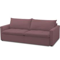 Sofá Cama Retrátil Reclinável 208cm Lari F04 Veludo Lilás Sofá Cama Retrátil Reclinável 208cm Lari F04 Veludo Lilás