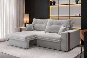 Sofá-cama Retrátil Reclinável 3 Lugares Linho 2,00m Ipanema