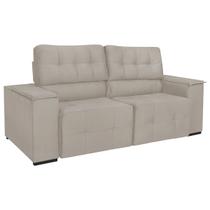 Sofá Cama Retrátil Sala Vicenza 210cm Linho Sofá Cama Retrátil Sala Vicenza 210cm Linho