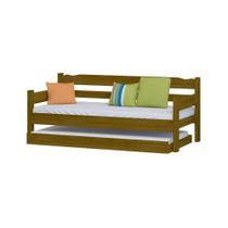 Sofá Cama Riber com Cama Auxiliar Imbuia Nemargi Sofá Cama Riber com Cama Auxiliar Imbuia Nemargi