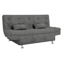 Sofá Cama Salomão Premium 3 Lugares Casal Cor:Suede Cinza