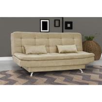 Sofá Cama Salomé Suede Bege Claro B251 Matrix Sofá Cama Salomé Suede Bege Claro B251 Matrix