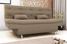 Sofá Cama Salomé Veludo Cappuccino E434 - Matrix