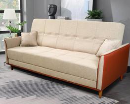 Sofá Cama Sérvia 2,00m Bege Bouclê - King House