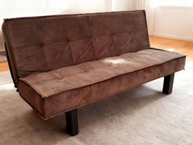 Sofa Cama Sicilia Paropas Veludo Marrom Sofa Cama Sicilia Paropas Veludo Marrom