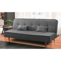 Sofá Cama Silver Linho Cinza Grafite 1,92 - Shop das Cabeceiras