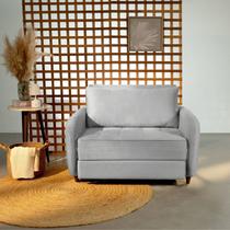 Sofá Cama Solteiro 105cm Mode CabeCasa Madeiraoriginals Cinza Sofá Cama Solteiro 105cm Mode CabeCasa Madeiraoriginals Cinza