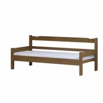 Sofá cama solteiro de madeira maciça Nemargi Imbuia