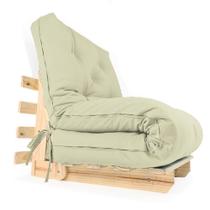 Sofa Cama Solteiro Futon Dobrável Bege Sofa Cama Solteiro Futon Dobrável Bege