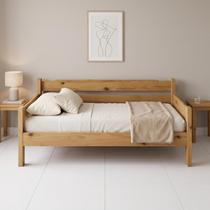 Sofá Cama Solteiro Madeira Maciça Reforçada Repleta Sofá Cama Solteiro Madeira Maciça Reforçada Repleta