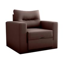 Sofá-Cama Solteiro Marisol Suede Marrom