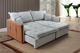 Sofa cama suica - cor 26 cinza