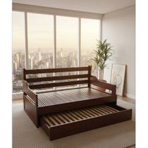 Sofa Cama Tricama Tamandare 190 X 65/1,10 Aberto - Bicama 1,90 X 65 - Madeira Macica - Moveis De Gramado