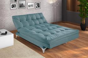 Sofá Cama Versátil Pés de Alumínio