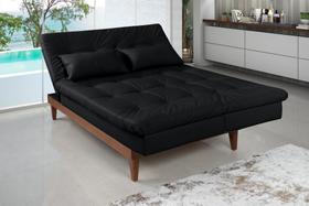Sofá Cama Versátil Pés de Madeira D33