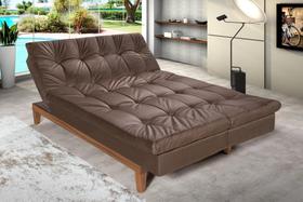 Sofá Cama Versátil Pés de Madeira Espuma D33