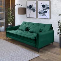 Sofa Cama Yara Reclinavel Suede Moderno Sala Quarto
