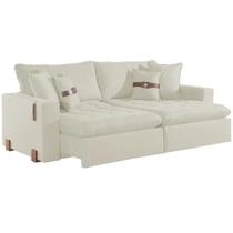 Sofá Cama Zeus 220cm 4 Lugares Retrátil e Reclinável Tecido Linho Innove Cor Bege Sofá Cama Zeus 220cm 4 Lugares Retrátil e Reclinável Tecido Linho Innove Cor Bege