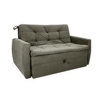 Sofá Cama2 Lugares Meg Marrom Matrix