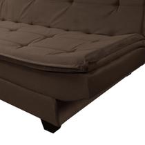 Sofá camas glamour tecido marrom