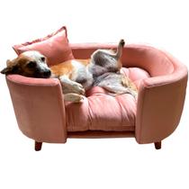 Sofá Caminha Pet Luxo em Sued Premium