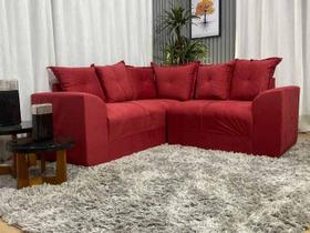 Sofá Canto Ideal Elegante Vermelho 608 Belo Sofá Canto Ideal Elegante Vermelho 608 Belo