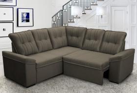 Sofá Canto London Tabaco Suede Velut - King House Sofá Canto London Tabaco Suede Velut - King House