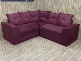 Sofá Canto Vinho 600 Belo Sofá Canto Vinho 600 Belo