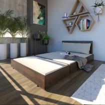 Sofá Chaise com Puff Rustic Versatti