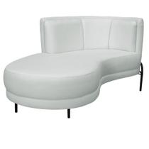 Sofá Chaise Esquerdo Base Preto Penélope Poliéster Verde Menta Claro - Nexta Casa Sofá Chaise Esquerdo Base Preto Penélope Poliéster Verde Menta Claro - Nexta Casa