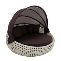 Sofá Chaise Essencial 1,50m com Toldo em Fibra Sintética