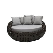 Sofá Chaise Essencial Bola 1,50m Área Externa em Fibra Trançado Indiano