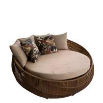 Sofá Chaise Fibra Sintética E Alumínio Varanda Área Externa Trama Cordão 1,50m