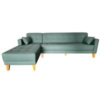 Sofá Chaise Gianni 250x160cm Pé Trapézio Lado Esquerdo Tecido Acquablock
