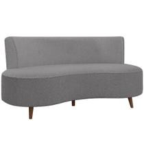 Sofá Chaise Living 2 Lugares 160cm Para Sala Istambul K01 Bouclê Cinza - Lyam Decor Sofá Chaise Living 2 Lugares 160cm Para Sala Istambul K01 Bouclê Cinza - Lyam Decor