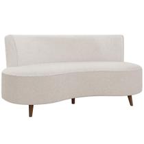 Sofá Chaise Living 2 Lugares 160cm Para Sala Istambul K01 Bouclê Creme - Lyam Decor Sofá Chaise Living 2 Lugares 160cm Para Sala Istambul K01 Bouclê Creme - Lyam Decor