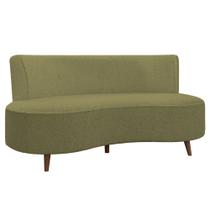 Sofá Chaise Living 2 Lugares 160cm para Sala Istambul K01 Bouclê Verde - Lyam Decor Sofá Chaise Living 2 Lugares 160cm para Sala Istambul K01 Bouclê Verde - Lyam Decor