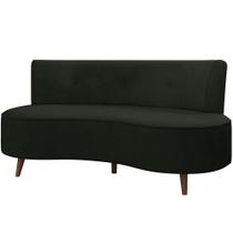 Sofá Chaise Living 2 Lugares 160cm para Sala Istambul K01 Veludo Verde - Lyam Decor Sofá Chaise Living 2 Lugares 160cm para Sala Istambul K01 Veludo Verde - Lyam Decor
