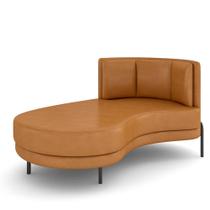 Sofá Chaise Longue Sala de Estar Living Lucca Esquerdo D02 material sintético Whisky B-90 - Lyam Decor Sofá Chaise Longue Sala de Estar Living Lucca Esquerdo D02 material sintético Whisky B-90 - Lyam Decor