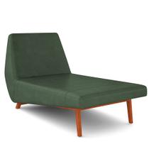 Sofá Chaise Longue Sala de Estar Living Parisi 155 cm D02 material sintético Verde B-89 - Lyam Decor