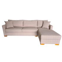 Sofá Chaise Rússia 250x160cm Pé Cantoneira Lado Direito Tecido Acquablock