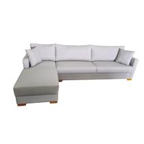 Sofá Chaise Rússia Lado Esquerdo 280x160cm Tecido Acquablock Pé Cantoneira