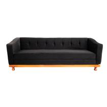 Sofá Chesterfield Aruam 2M - Suede Preto / Recepção, moveis, sala, decoração