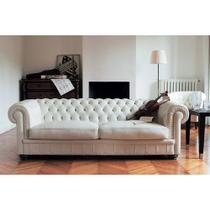 Sofá Chesterfield Branco 210cm